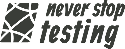 neverstoptesting logo